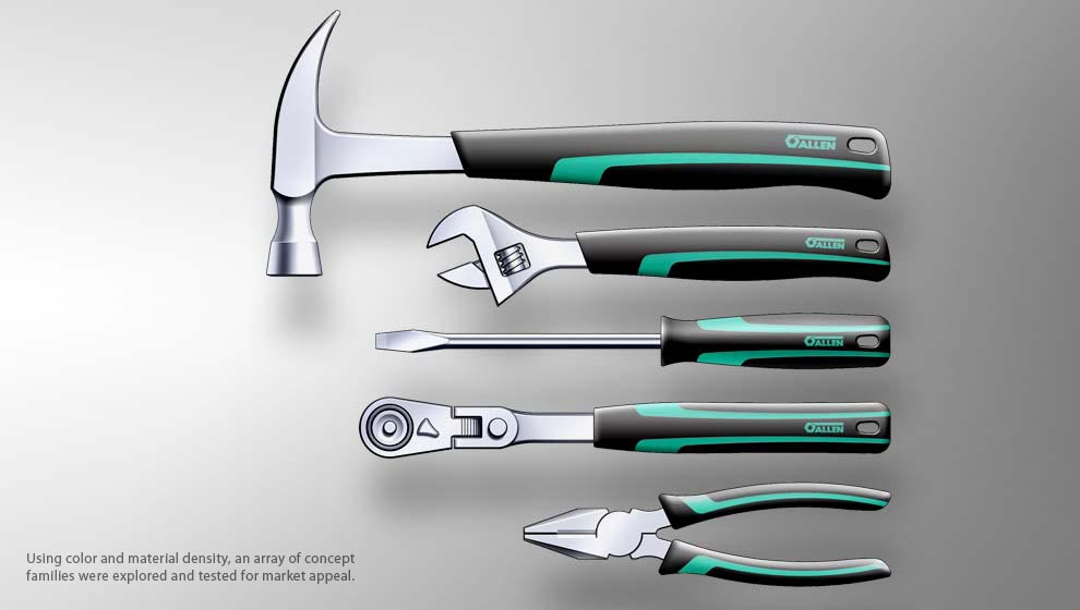 several design concepts hand tools