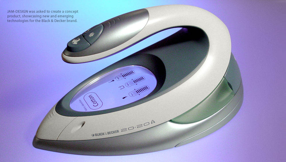 Industrial design concept Black & Decker iron